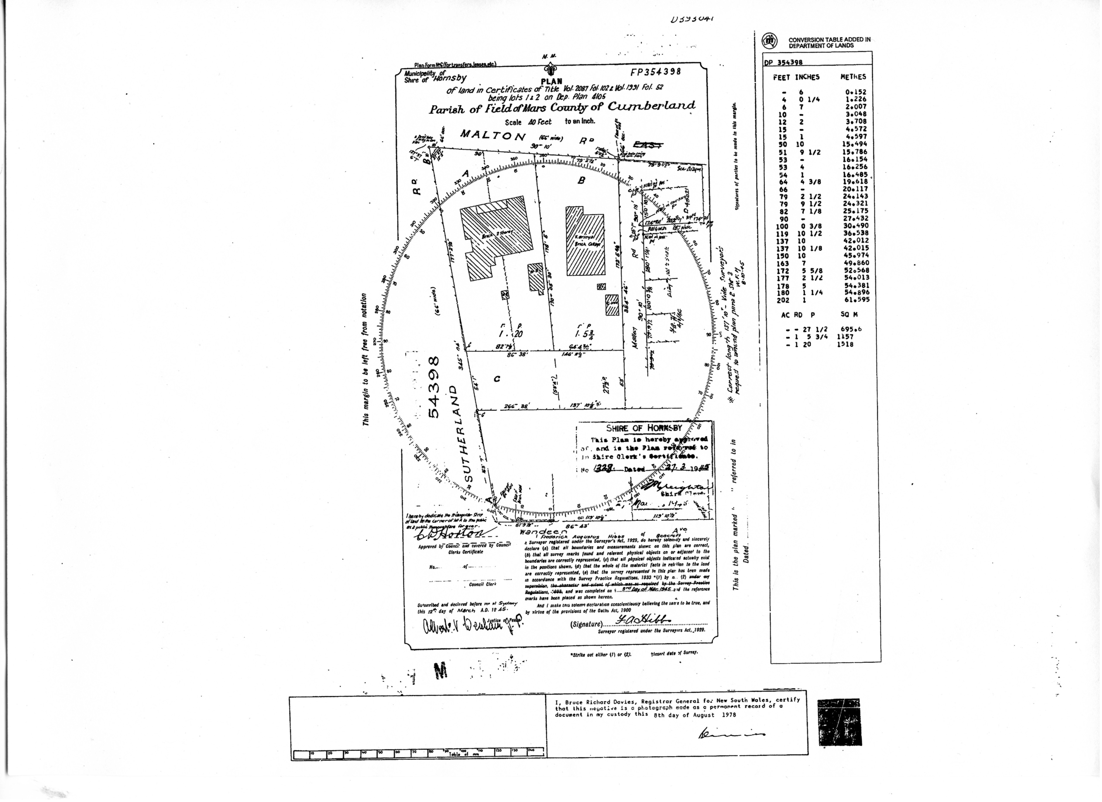 4 Malton rd 1945 plan 